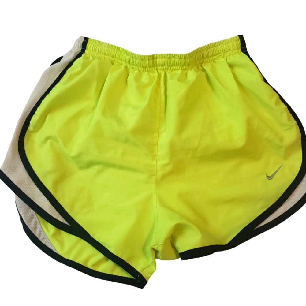 Women’s Nike classic running shorts with built in underwear size S Neon yellow